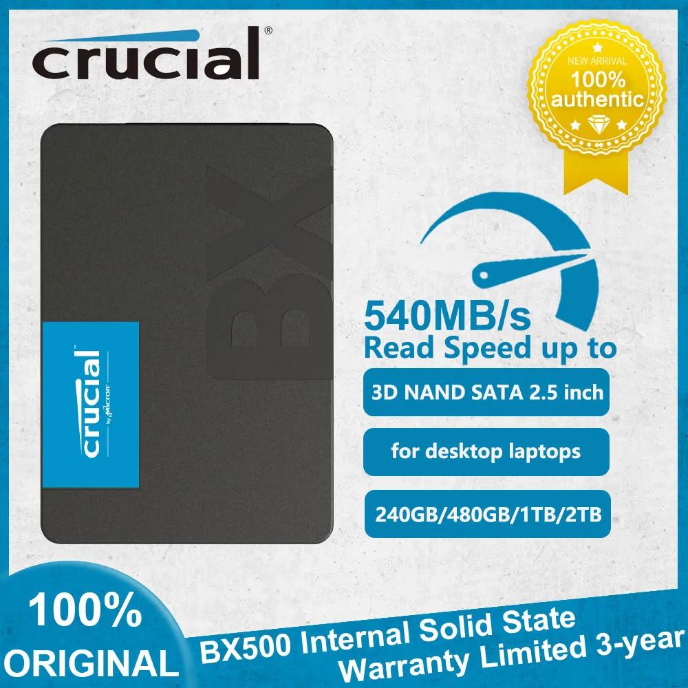 Crucial ũž ƮϿ  ָ Ʈ ̺ ϵ ũ SSD, BX500, 240GB, 480GB, 1TB, 3D NAND SATA, 2.5 ġ, ִ 540 MB/s